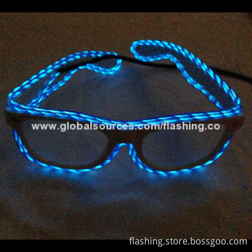 LED/EL running shutter shades sunglasses, halloween gift, festival gift